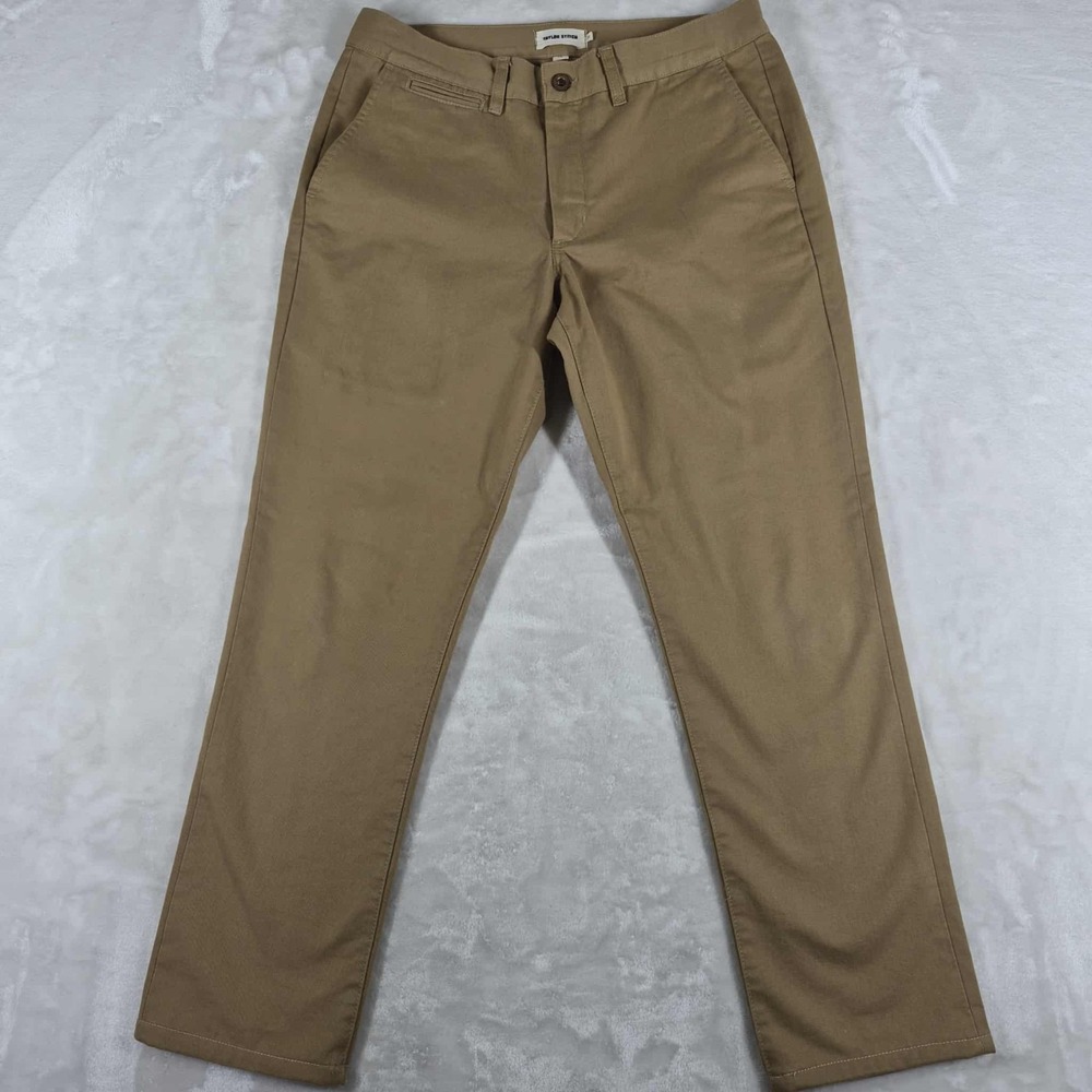 Taylor Stitch Chino Pants Men's 32x29 Beige Tan Slim Fit Made In Spain Casual